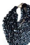 Shop_House of Kosha_Blue Glass Crystals Ophelia Embellished Hobo Bag _at_Aza_Fashions