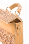 Buy_House of Kosha_Gold Crystals Melody Embellished Box Bag _Online_at_Aza_Fashions