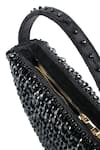 Buy_House of Kosha_Black Crystals Clara Crescent Bag _Online_at_Aza_Fashions