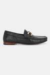 Buy_Lafattio_Black Ibiza Croc Skin Buckled Loafers _Online_at_Aza_Fashions