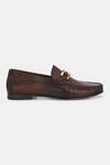 Buy_Lafattio_Brown Ibiza Croc Skin Loafers _Online_at_Aza_Fashions