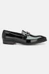 Buy_Lafattio_Black Ibiza Glossy Buckled Loafers _Online_at_Aza_Fashions