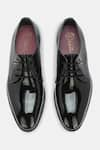 Buy_Lafattio_Black Barca Weave Textured Lace Up Shoes 