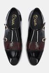 Buy_Lafattio_Black Mallorca Double Monk Strap Shoes 