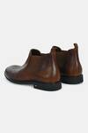 Lafattio_Brown Granada Chelsea Croc Skin Boots _at_Aza_Fashions