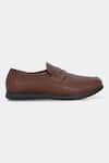 Shop_Lafattio_Brown Pashmina Leather Loafers _Online_at_Aza_Fashions