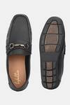 Shop_Lafattio_Black Pashmina Leather Textured Buckled Loafers 