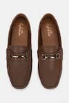 Buy_Lafattio_Brown Pashmina Leather Textured Loafers 