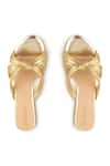 Shop_Crimzon_Gold Elyse Knotted Wedges _at_Aza_Fashions