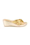 Crimzon_Gold Elyse Knotted Wedges _Online_at_Aza_Fashions