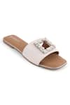 Buy_Crimzon_Brown Sardinia Buckle Flats _at_Aza_Fashions