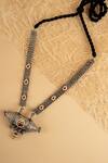 Shop_Curio Cottage_Silver Plated Artificial Stones Gypsy Charm Totem Long Necklace _at_Aza_Fashions