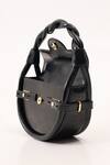 Shop_WAGON HORSE_Black Estrella Night Crescent Shaped Bag _Online_at_Aza_Fashions