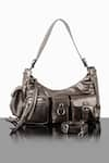 WAGON HORSE_Gold Glam Metallic Bag _Online_at_Aza_Fashions