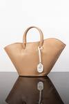 Shop_WAGON HORSE_Beige On The Go Tote Bag _at_Aza_Fashions