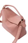 Buy_WAGON HORSE_Peach Stitchline Thread Verano Rose Cuboid Shaped Bag 