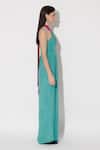 Buy_Twinkle Hanspal_Green Crepe Halter Julia Shirred Back Jumpsuit _Online_at_Aza_Fashions