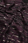 Abraham & Thakore_Purple Crepe Printed Geometric V Neck Embroidered Kaftan _at_Aza_Fashions