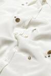 Buy_Abraham & Thakore_Ivory Crepe Embellished Rhinestone Collared Shirt 