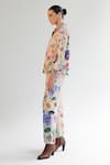 NOIB_Multi Color Cotton Twill Printed Garden Of Eden Celia Pant _Online_at_Aza_Fashions