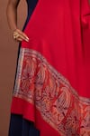 Buy_MODARTA_Red Paisley Border Woven Shawl _Online_at_Aza_Fashions