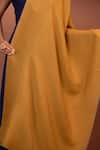 Buy_MODARTA_Yellow Reversible Wool Shawl _Online_at_Aza_Fashions