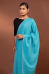 Shop_MODARTA_Blue Wool Reversible Shawl _Online_at_Aza_Fashions