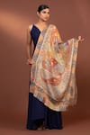 Shop_MODARTA_Multi Color Kalamkari Embroidered Shawl _Online_at_Aza_Fashions