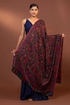 Buy_MODARTA_Blue Floral Paisley Woven Shawl _Online_at_Aza_Fashions