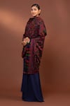 Shop_MODARTA_Blue Floral Paisley Woven Shawl 