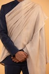 Shop_MODARTA_Brown Plain Woolen Pashmina Shawl _Online_at_Aza_Fashions