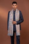 MODARTA_Grey Floral Kashmiri Embroidered Shawl _Online_at_Aza_Fashions