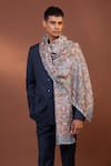 Buy_MODARTA_Grey Floral Kashmiri Embroidered Shawl _Online_at_Aza_Fashions