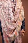 Shop_MODARTA_Multi Color Floral Handmade Kashmiri Kani Wrap _Online_at_Aza_Fashions