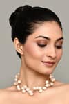 Buy_Nazaakat By Samara Singh_Gold Plated Pearl Zircon Embellished Layered Necklace _Online_at_Aza_Fashions