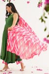 Buy_Avaha_Pink Chinon Chiffon Printed Zigzag Raga Meena Dupatta _Online_at_Aza_Fashions