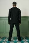 Shop_Asuka_Black Lachka Solid Zip-up Jacket With Pant _at_Aza_Fashions