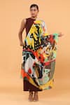 Buy_MODARTA_Multi Color Abstract Print Shawl _Online_at_Aza_Fashions