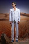 Buy_Asuka_White Linen Pristine Voyager Blazer _Online_at_Aza_Fashions