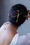 Buy_De'anma_Gold Qinisa Criss Cross Shaped Full Hair Bun 