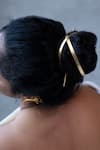 Buy_De'anma_Gold Bisect Shaped Hair Bun 