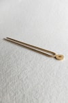 Shop_DE'ANMA_Gold Gorria Double Pin Hair Stick _at_Aza_Fashions