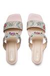 Shop_Kurrbat_Multi Color Embroidery Flower Punch Heels _at_Aza_Fashions