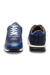 Shop_IVRAH_Blue Air Croc Skin Textured Sneakers 