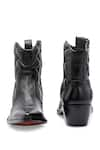 Shop_IVRAH_Black Jordan Checkered Quilted Boots 