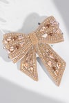 Shop_Hair Drama Co_Gold Crystal Studded Hair Bow _at_Aza_Fashions