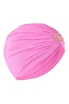 Shop_Hair Drama Co_Purple Pearl Flower Brooch Embellished Turban 