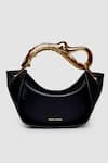 Buy_Anita Dongre_Black The Swan Mini Grab Bag _at_Aza_Fashions