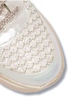 Buy_Sole Mates by Palak_Ivory Gleaming Glitter Pattern Sneakers _Online_at_Aza_Fashions