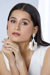 Buy_Samyukta Singhania_White Bead Aloha Embellished Drop Earrings 